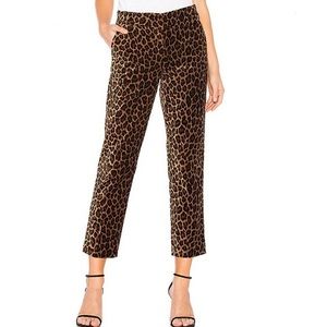 A.L.C. Leopard Print Velvet Harrison Pants